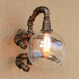 Rustic Lodge Country Antique ορειχάλκινο χαρακτηριστικό για απλίκες τοίχου με φως περιβάλλοντος φωτιστικό τοίχου