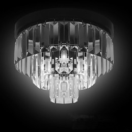 Μοντέρνο Σύγχρονο Crystal Metal Flush Mount