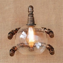 Rustic Lodge Country Antique ορειχάλκινο χαρακτηριστικό για απλίκες τοίχου με φως περιβάλλοντος φωτιστικό τοίχου