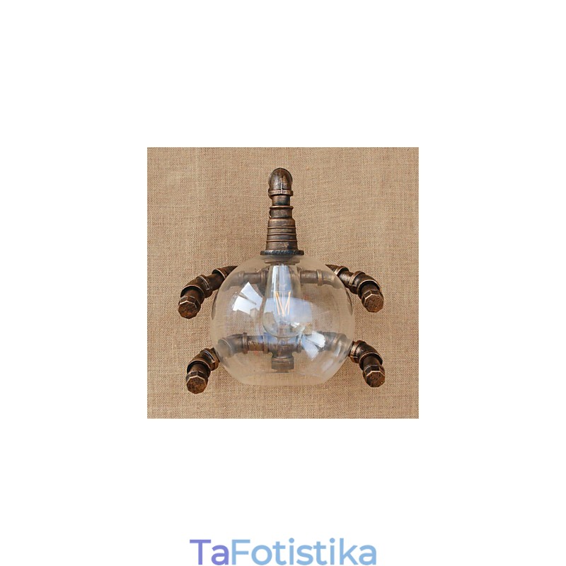 Rustic Lodge Country Antique ορειχάλκινο χαρακτηριστικό για απλίκες τοίχου με φως περιβάλλοντος φωτιστικό τοίχου