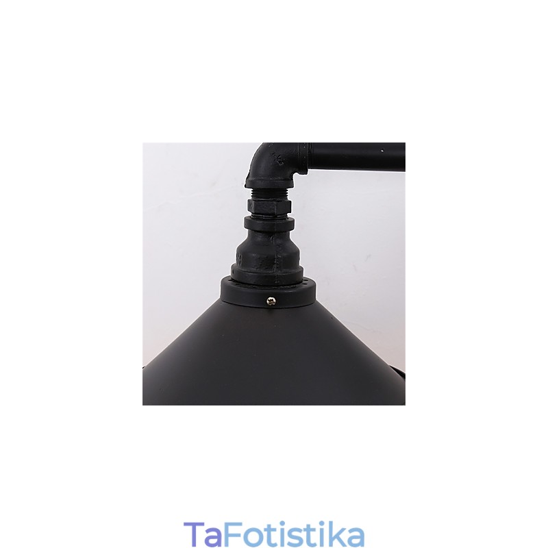 Φωτιστικά τοίχου 2 κεφαλών Retro Industrial Pipe Simple Loft Μαύρο Μεταλλικό Τραπεζαρία Κουζίνα Μπαρ Καφέ Διακόσμηση φωτισμού