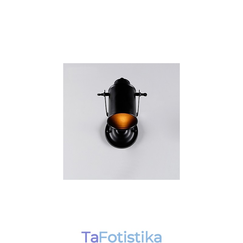 Vintage Μαύρη Μεταλλική Σοφίτα Απλίκα Τοίχου Σαλόνι Τραπεζαρία Διάδρομος Καφέ Μπαρ Μπαρ Επιτοίχιο φωτιστικό