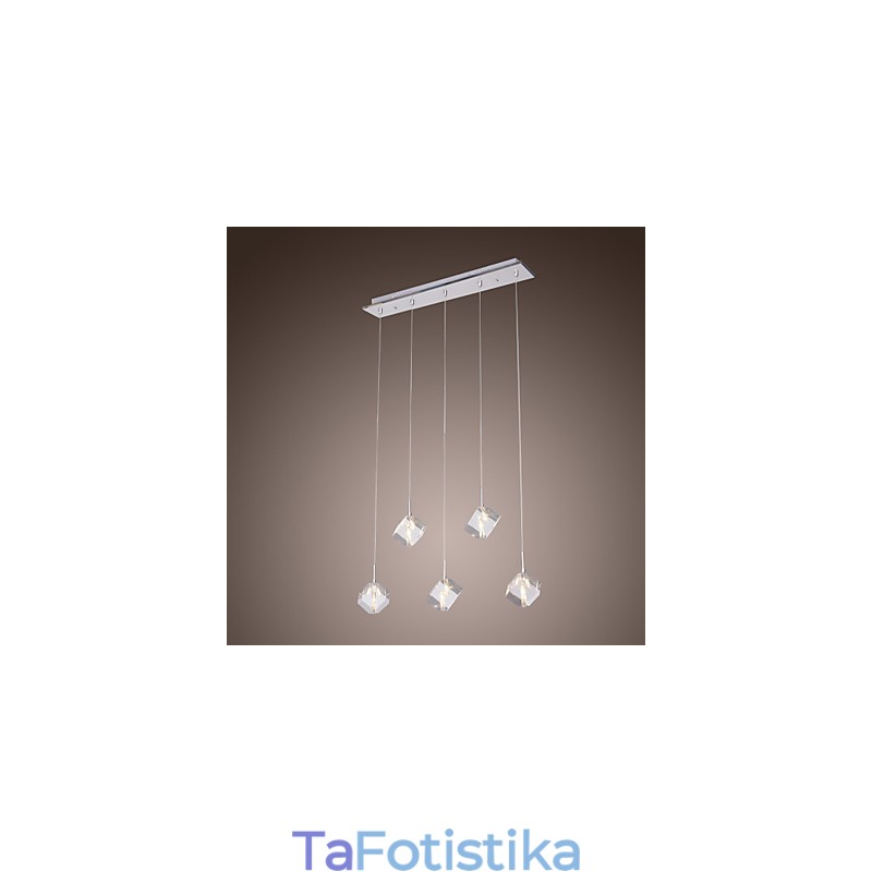 Μοντέρνο μοντέρνο κρεμαστό φως Island Crystal Chrome
