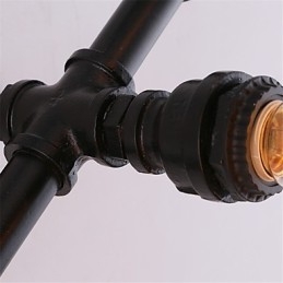 Vintage Water Pipe Loving Heart Δημιουργικά φωτιστικά τοίχου Βιομηχανικό σαλόνι Εστιατόριο Μπαρ Διακόσμηση καφετέριας Απλίκες τοίχου