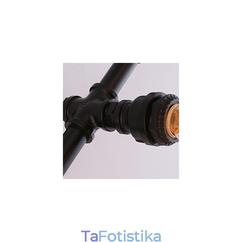 Vintage Water Pipe Loving Heart Δημιουργικά φωτιστικά τοίχου Βιομηχανικό σαλόνι Εστιατόριο Μπαρ Διακόσμηση καφετέριας Απλίκες τοίχου