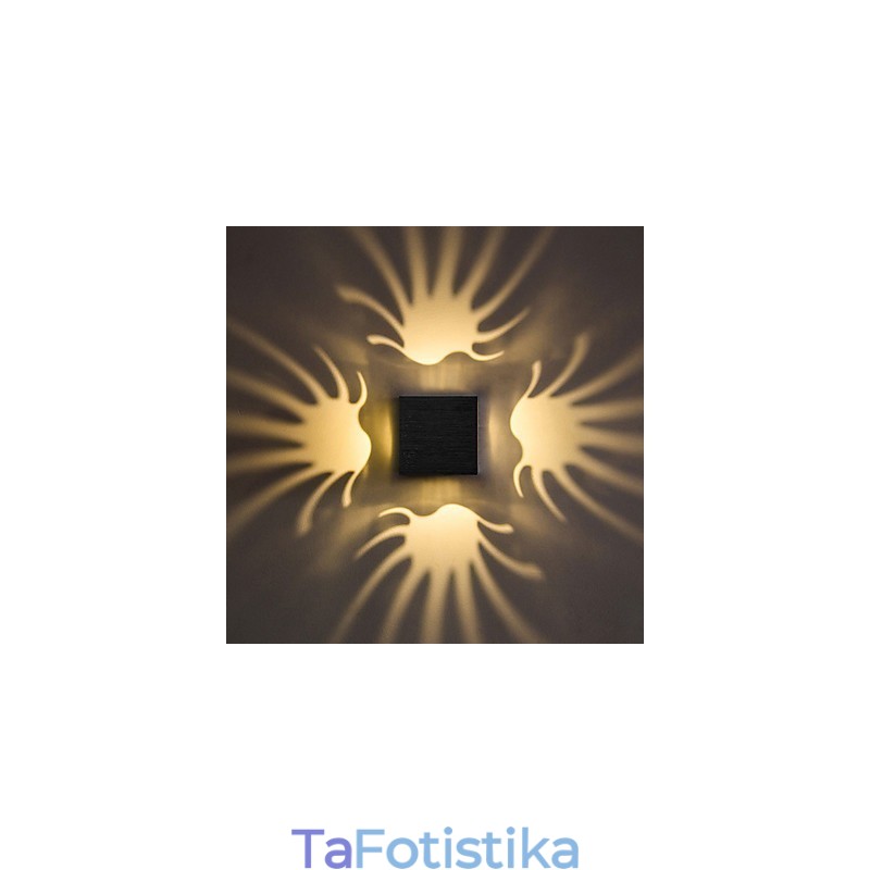 Μοντέρνο φωτιστικό τοίχου από αλουμίνιο, διακοσμητικό φωτιστικό τοίχου