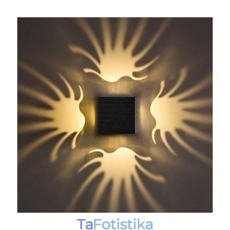 Μοντέρνο φωτιστικό τοίχου από αλουμίνιο, διακοσμητικό φωτιστικό τοίχου