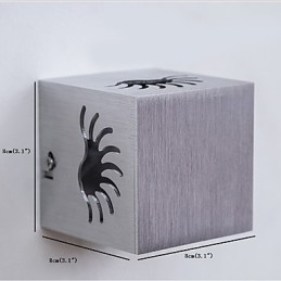 Μοντέρνο φωτιστικό τοίχου από αλουμίνιο, διακοσμητικό φωτιστικό τοίχου