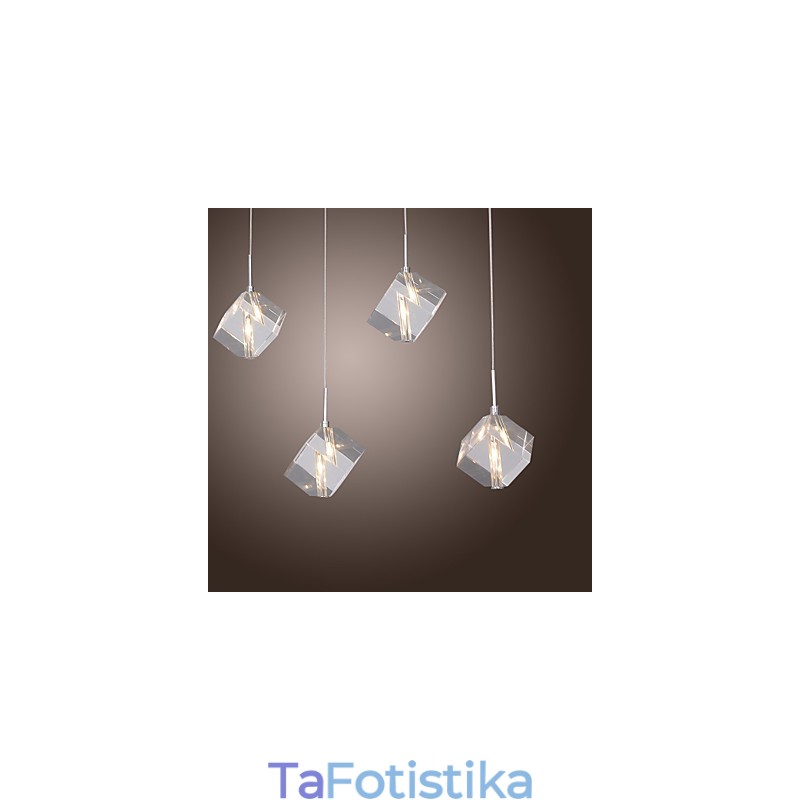Μοντέρνο μοντέρνο κρεμαστό φως Island Crystal Chrome