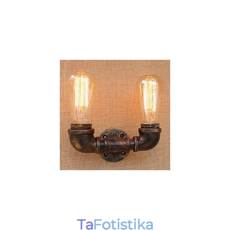 Country Retro Painting χαρακτηριστικό για Mini Style Ambient Light Απλίκες τοίχου Φωτιστικό τοίχου