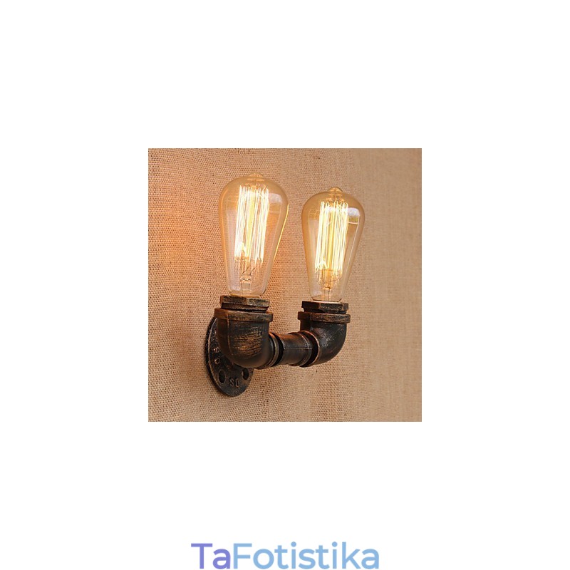 Country Retro Painting χαρακτηριστικό για Mini Style Ambient Light Απλίκες τοίχου Φωτιστικό τοίχου