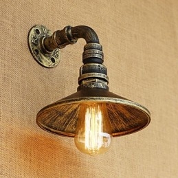 Χαρακτηριστικό ρετρό ζωγραφικής Rustic Lodge Country για απλίκες τοίχου με ελαφρύ περιβάλλον Mini Style