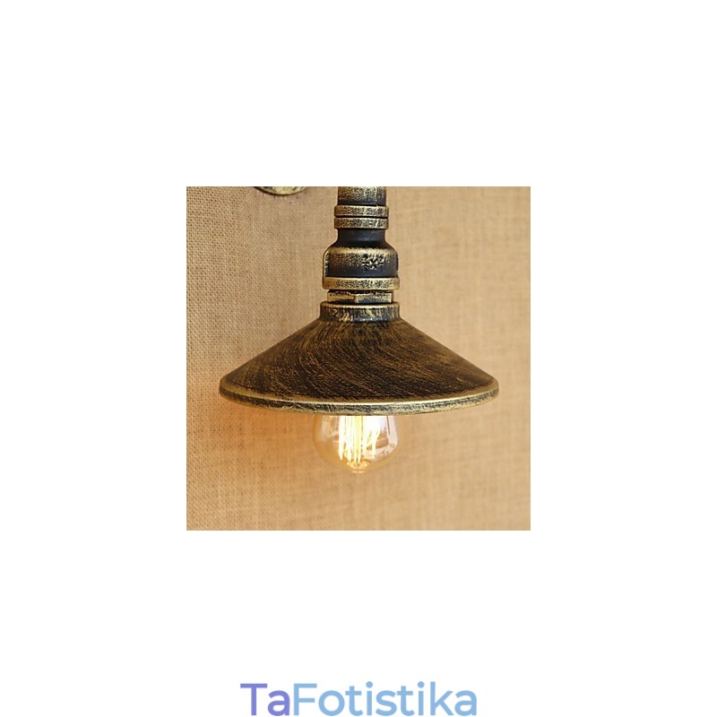 Χαρακτηριστικό ρετρό ζωγραφικής Rustic Lodge Country για απλίκες τοίχου με ελαφρύ περιβάλλον Mini Style