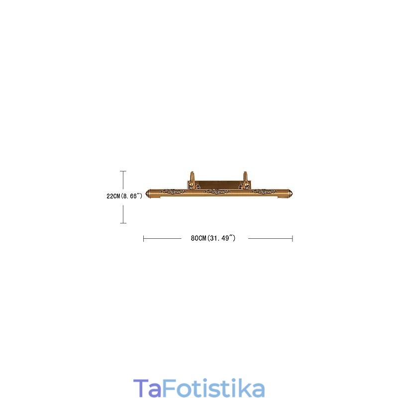 Φωτιστικό καθρέφτη 80CM 1Παραδοσιακό vintage αντίκες ορειχάλκινο χαρακτηριστικό για