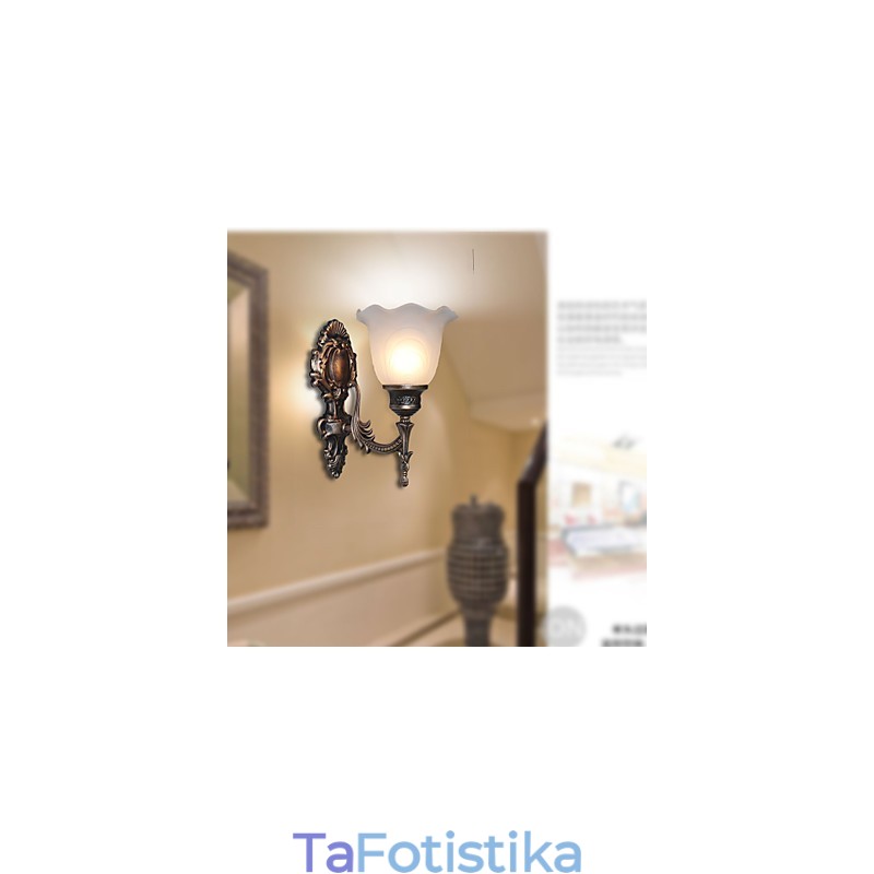 Φωτιστικό τοίχου ρετρό ευρωπαϊκού στιλ Φωτιστικό διαδρόμου Ξενοδοχείου Φωτιστικό διαδρόμου Καθρέφτης Μπροστινό φωτιστικό Μονοκεφαλής Φωτιστικό κομοδίνου