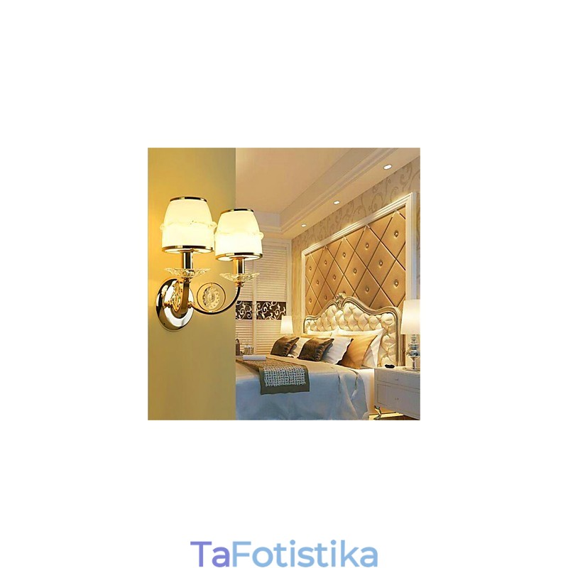 Μοντέρνο, μοντέρνο ηλεκτρολυμένο χαρακτηριστικό για προστασία ματιών με κρυστάλλινο βραχίονα αιώρησης Φωτιστικά τοίχου περιβάλλοντος φωτός