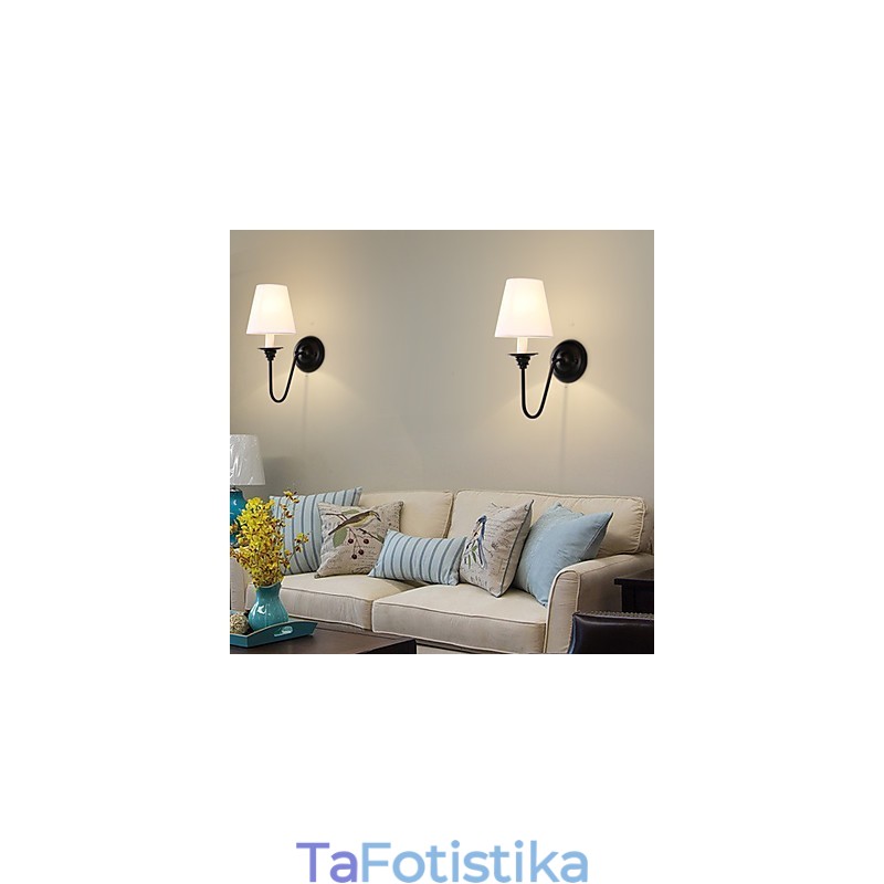 Rustic Lodge Black Oxide Finish Χαρακτηριστικό για προστασία ματιών Απλίκες τοίχου από φως περιβάλλοντος φωτός τοίχου