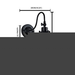 Χαρακτηριστικό παραδοσιακής κλασικής ζωγραφικής Rustic Lodge για φωτιστικά τοίχου Downlight