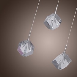 Μοντέρνο μοντέρνο κρεμαστό φως Island Crystal Chrome