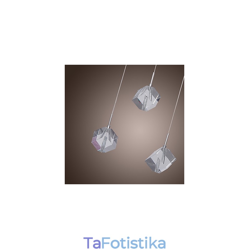 Μοντέρνο μοντέρνο κρεμαστό φως Island Crystal Chrome
