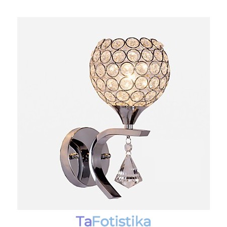Max Crystal Modern Contemporary Electroplated Feature for Crystal Ambient Light Απλίκες τοίχου Φωτιστικό τοίχου Max Crystal Modern Contemporary Electroplated Feature for Crystal Ambient Light Απλίκες τοίχου Φωτιστικό τοίχου