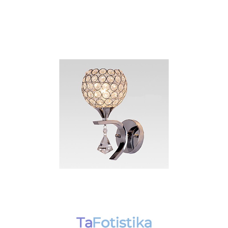 Max Crystal Modern Contemporary Electroplated Feature for Crystal Ambient Light Απλίκες τοίχου Φωτιστικό τοίχου