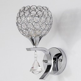 Max Crystal Modern Contemporary Electroplated Feature for Crystal Ambient Light Απλίκες τοίχου Φωτιστικό τοίχου