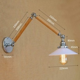 Rustic Lodge Country Chrome Λειτουργία για Swing Arm Ambient Light Swing Brain