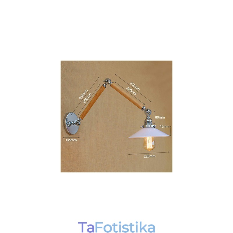 Rustic Lodge Country Chrome Λειτουργία για Swing Arm Ambient Light Swing Brain