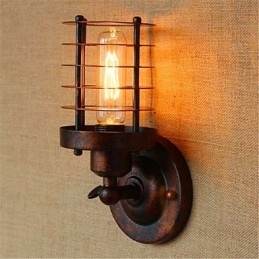 Rustic Lodge Country Antique ορειχάλκινο χαρακτηριστικό για απλίκες τοίχου με φως περιβάλλοντος φωτιστικό τοίχου