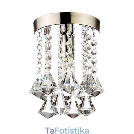 Μοντέρνο, παραδοσιακό κλασικό Country Crystal Mini Στήριγμα χρωμίου με κρύσταλλο Μοντέρνο, παραδοσιακό κλασικό Country Crystal Mini Στήριγμα χρωμίου με κρύσταλλο
