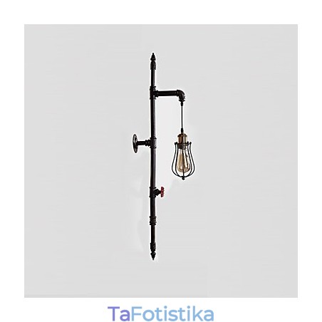 Retro Industrial Pipe Φωτιστικά τοίχου Simple Loft Black Birdcage Μεταλλικό Σαλόνι Τραπεζαρία Κουζίνα Μπαρ Καφέ Διακόσμηση φωτισμού Retro Industrial Pipe Φωτιστικά τοίχου Simple Loft Black Birdcage Μεταλλικό Σαλόνι Τραπεζαρία Κουζίνα Μπαρ Καφέ Διακόσμηση φωτισμού