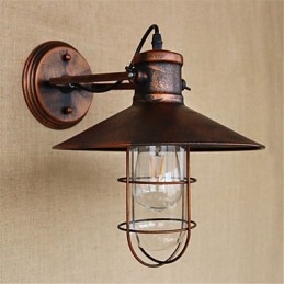Χαρακτηριστικό ρετρό ζωγραφικής Rustic Lodge Country για Mini Style Downlight Wall Lights
