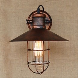Χαρακτηριστικό ρετρό ζωγραφικής Rustic Lodge Country για Mini Style Downlight Wall Lights