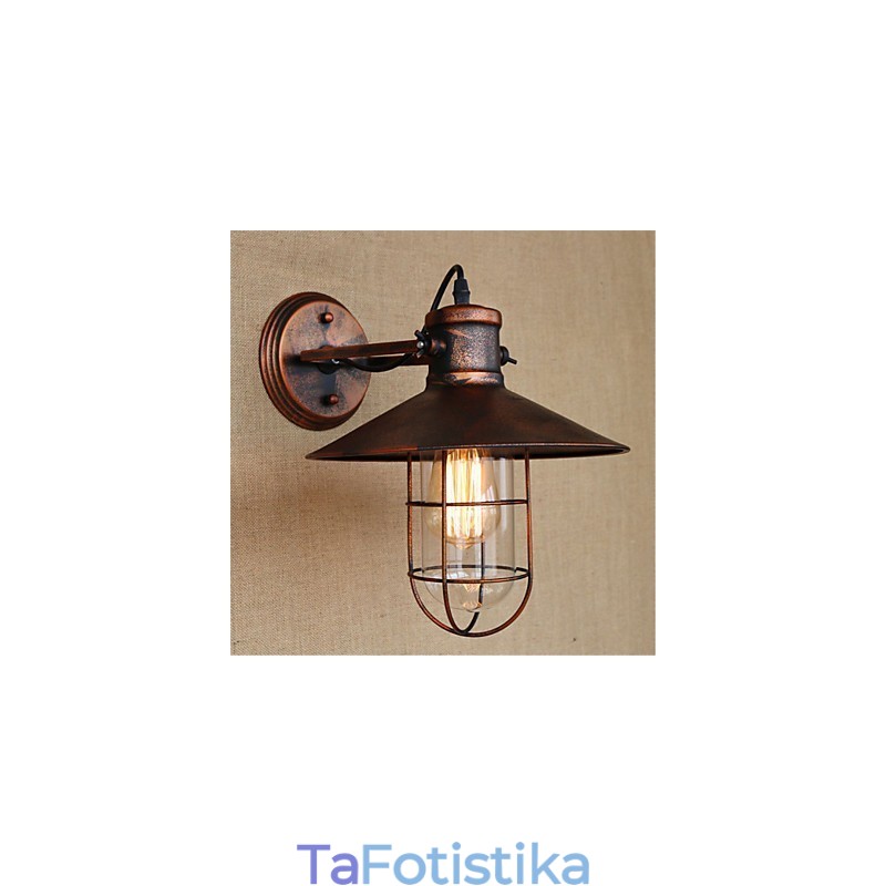 Χαρακτηριστικό ρετρό ζωγραφικής Rustic Lodge Country για Mini Style Downlight Wall Lights