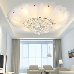 Flush Mount Crystal Μοντέρνο Σύγχρονο Παραδοσιακό Κλασικό Μέταλλο