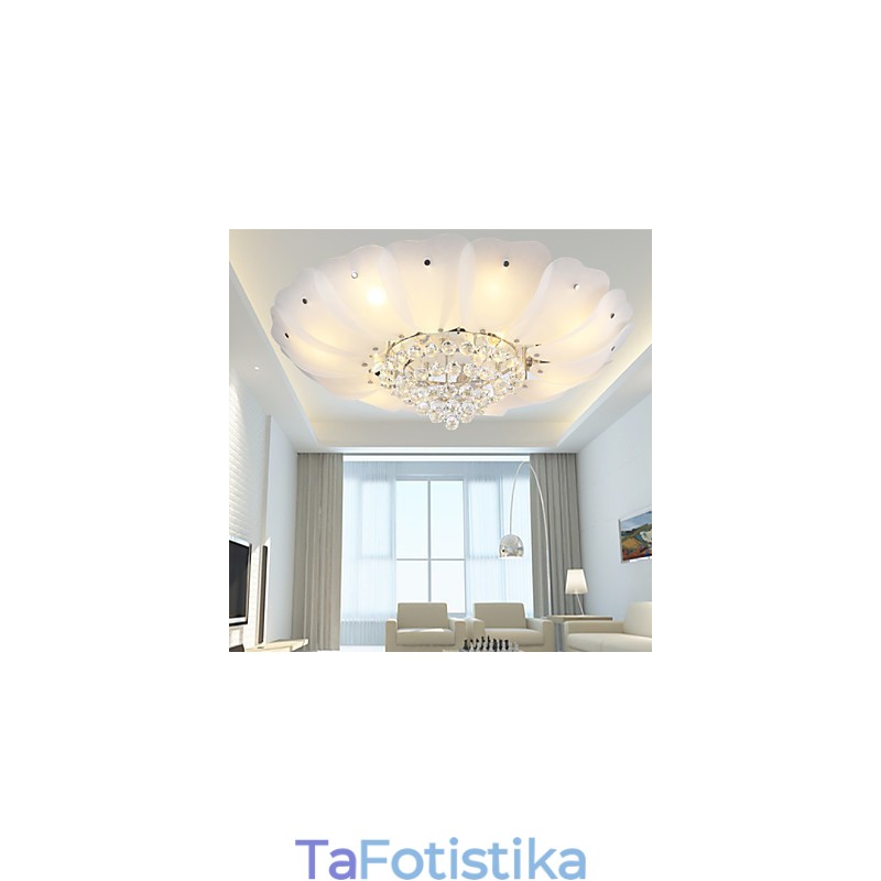 Flush Mount Crystal Μοντέρνο Σύγχρονο Παραδοσιακό Κλασικό Μέταλλο