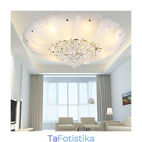 Flush Mount Crystal Μοντέρνο Σύγχρονο Παραδοσιακό Κλασικό Μέταλλο Flush Mount Crystal Μοντέρνο Σύγχρονο Παραδοσιακό Κλασικό Μέταλλο