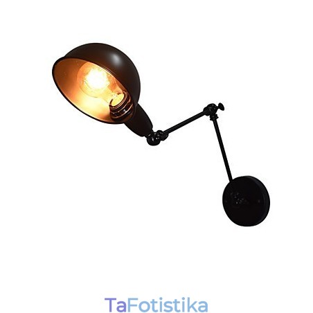 Σιδερένιο Επιτοίχιο Φωτιστικό Πτυσσόμενο Μαύρο Απλό Ρετρό Επιτοίχιο Φωτιστικό Μονής Κεφαλής Διακοσμητικό Επιτοίχιο Φωτιστικό Ευρωπαϊκού Στιλ