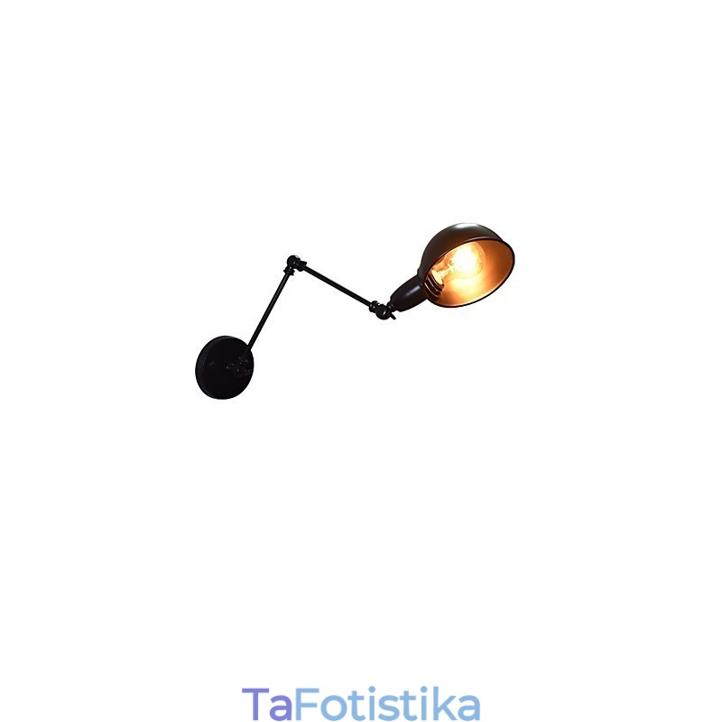 Σιδερένιο Επιτοίχιο Φωτιστικό Πτυσσόμενο Μαύρο Απλό Ρετρό Επιτοίχιο Φωτιστικό Μονής Κεφαλής Διακοσμητικό Επιτοίχιο Φωτιστικό Ευρωπαϊκού Στιλ