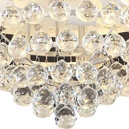 Flush Mount Crystal Μοντέρνο Σύγχρονο Παραδοσιακό Κλασικό Μέταλλο