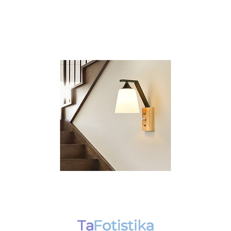 Παραδοσιακή Κλασική Χώρα Ρετρό Ζωγραφική για Απλίκες Τοίχου Φωτιστικό τοίχου