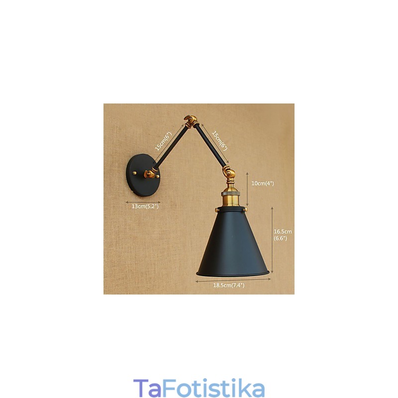 Απλίκα Τοίχου Ορειχάλκινο Vintage Βιομηχανικό Φωτιστικό Τοίχου Φωτιστικό Σπιτιού Διακόσμηση εσωτερικού χώρου Απλίκα τοίχου