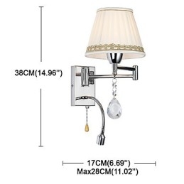 Modern Contemporary Rustic Lodge Μοντέρνο Σύγχρονο Country Chrome Χαρακτηριστικό για κρυστάλλινο αιωρούμενο φωτιστικό τοίχου