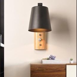 Μοντέρνο μοντέρνο Country Black Oxide Finish χαρακτηριστικό για απλίκες τοίχου Downlight Φωτιστικό τοίχου