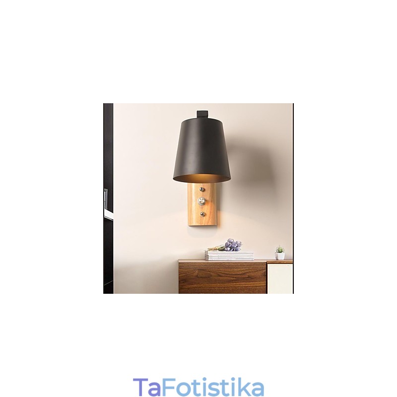 Μοντέρνο μοντέρνο Country Black Oxide Finish χαρακτηριστικό για απλίκες τοίχου Downlight Φωτιστικό τοίχου