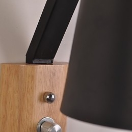 Μοντέρνο μοντέρνο Country Black Oxide Finish χαρακτηριστικό για απλίκες τοίχου Downlight Φωτιστικό τοίχου