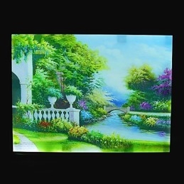 Ενσωματωμένη λειτουργία μοντέρνας σύγχρονης σύγχρονης σύγχρονης ζωγραφικής για απλίκες τοίχου με φως περιβάλλοντος