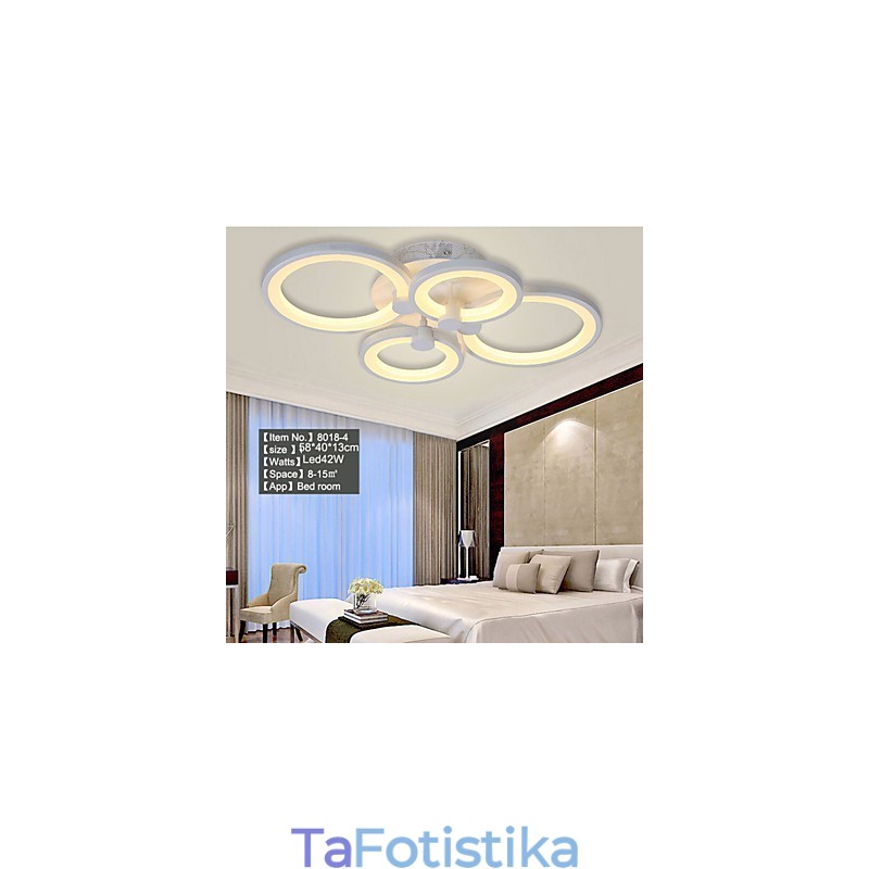 42W Flush Mount Modern Contemporary Painting Metal