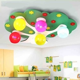 Μοντέρνο μοντέρνο Ξύλινο Μπαμπού Flush Mount
